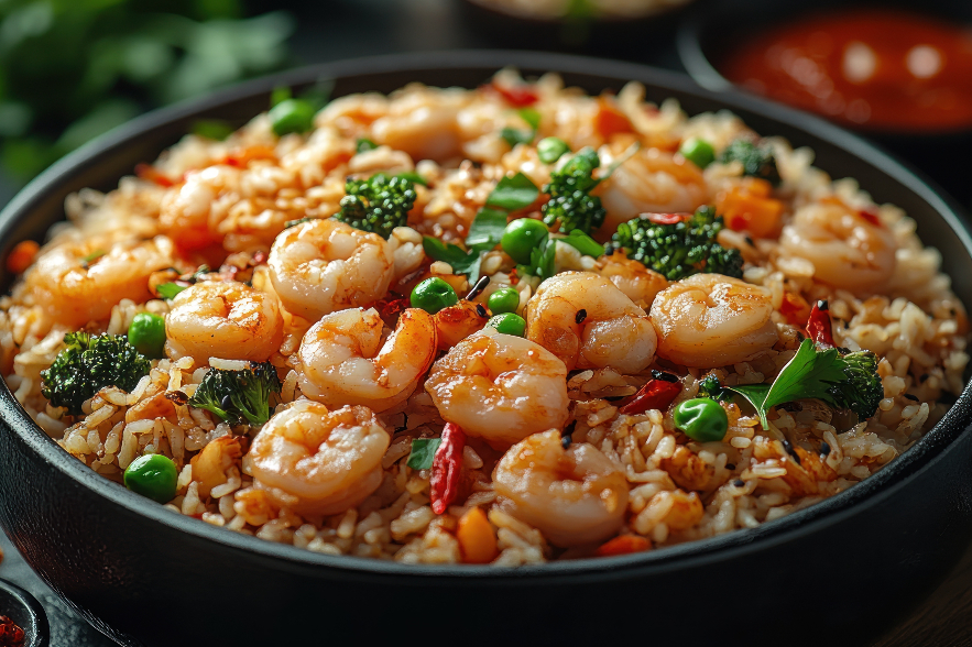 Teriyaki Shrimp Rice