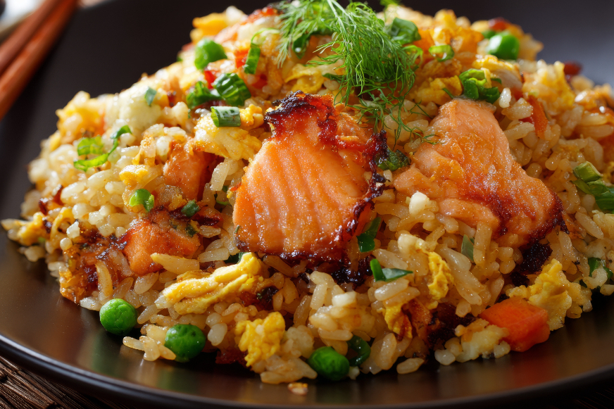 Hibachi Salmon Rice